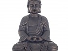 Estatua Buda meditando de arcilla