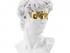 Busto David blanco y dorado