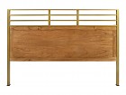 Cabecero colonial de madera y hierro oro 160 cm Carolina