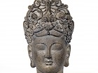 Cabeza de Buda figura decorativa de resina