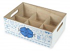 Caja bebidas de madera 6 celdas 