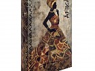 Caja libro vintage mujer africana