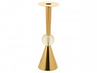 Candelabro dorado 8x8x26 cm