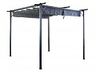 Carpa pergola exterior de acero y poliéster 