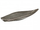 Centro cerámica plata 49x17x6 cm