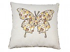 Cojín mariposas blanco vintage 60 cm