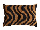 Cojín de chenilla estampado tigre