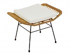 Conjunto jardín 2 sillones con reposapiés y mesita