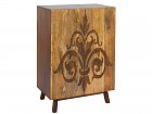 Consola alta madera de mango tallada