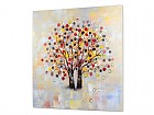 Cuadro al óleo árbol flores B