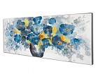 Cuadro al óleo jarrón con flores