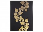 Cuadro hojas oro