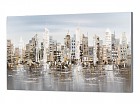 Cuadro óleo city 120x80 cm