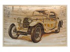 Cuadro coche vintage en sepia