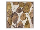Cuadro hojas marrón
