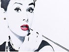 Cuadro Audrey Hepburn fumando