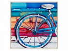 Cuadro bicicleta vintage de colores