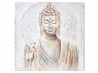 Cuadro Buda tonos suaves en relieve