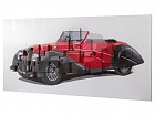 Cuadro 3D coche rojo