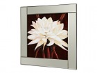 Cuadro espejo flor blanca A