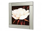 Cuadro espejo flor blanca B
