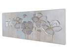 Cuadro al óleo flores blancas