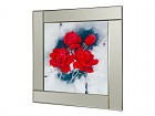 Cuadro espejo flores rojas B
