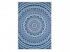 Cuadro mandala étnico azul y blanco