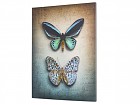 Cuadro mariposas sobre lienzo