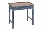 Mesita escritorio vintage de madera decapada
