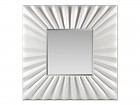 Espejo de diseño cuadrado blanco