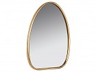 Espejo decorativo forma ovalada hierro dorado