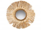 Espejo decorativo sol hoja de abacá 85 cm