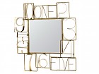 Espejo con marco de letras 87x96 cm