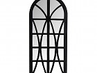 Espejo ventanal colonial de madera negra