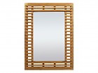 Espejo de madera mindi laminada 110x80 cm Cairo