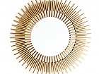 Espejo moderno rayos de sol dorados
