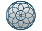 Espejo flor vintage azul