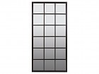 Espejo ventana metal negro 100x50 cm