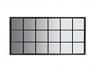 Espejo ventana metal negro 100x50 cm