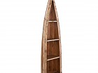 Estantería madera rústica forma barco