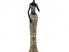 Estatua africana mujer Masai 62 cm