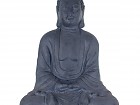Estatua Buda grande meditando en resina oscura
