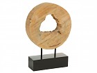 Figura de madera redonda 28x37 cm