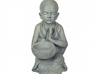 Figura de Buda con pocillo de magnesia envejecida