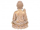 Figura Buda de resina dorada Mudra Abhaya 