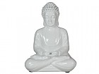 Figura Buda de terracota blanca
