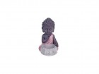 Figura de Budha bebé con portavelas lila