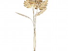 Figura decorativa hojas de hierro dorado Alt. 130cm