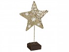 Figura estrella champagne y oro 50 cm